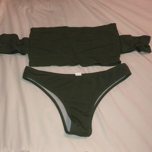 ZAFUL olive swim suit